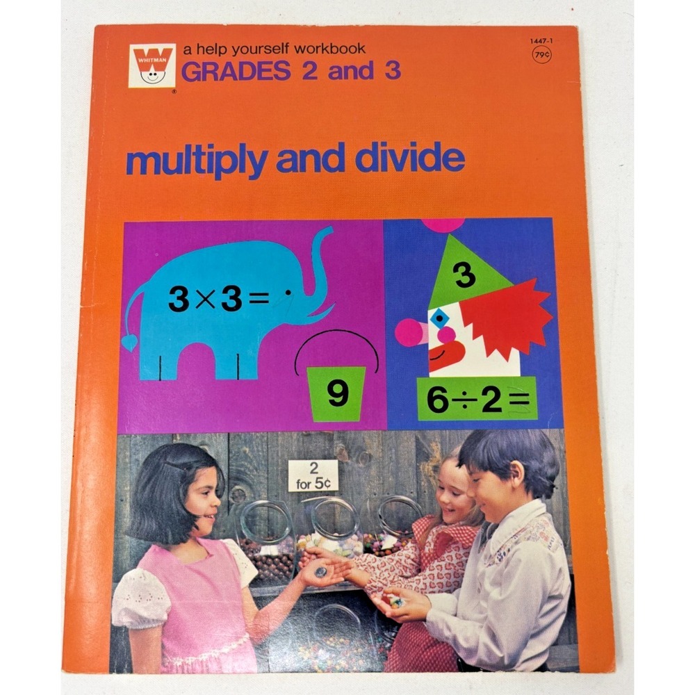 Vintage Whitman Multiply and Divide Grades 2 and 3 Workbook Joanne Wylie Math